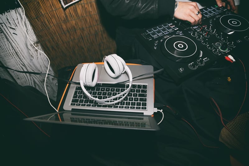 DJ spinning music